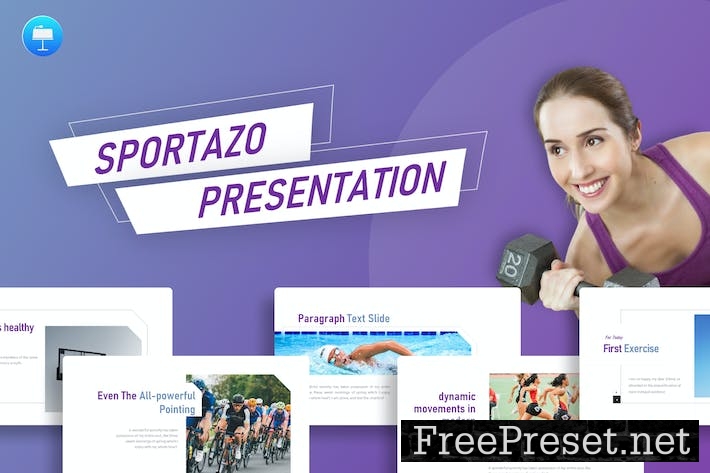 Sportazo Purple Creative Sport Keynote