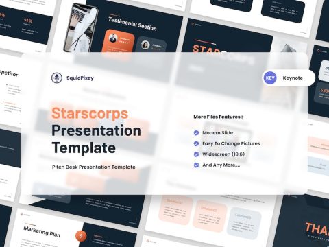 Starcorps - Pitch Desk Keynote Template JE66F9L