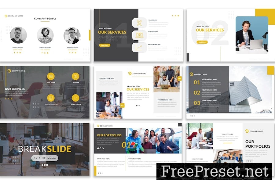 START COMPANY Google Slides Presentation Template LMQ3PDJ