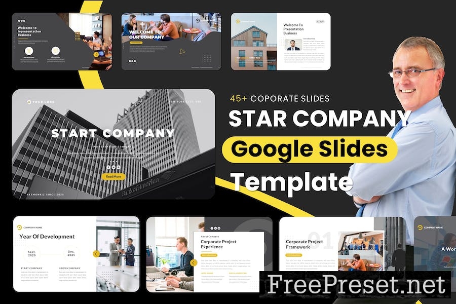 START COMPANY Google Slides Presentation Template LMQ3PDJ