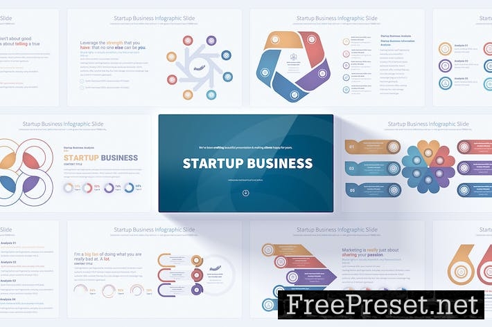 Startup Business - PowerPoint Infographics Slides YKTFNTN