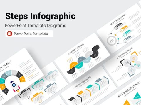 Steps Infographic PowerPoint Presentation Template 8UZ2YZQ