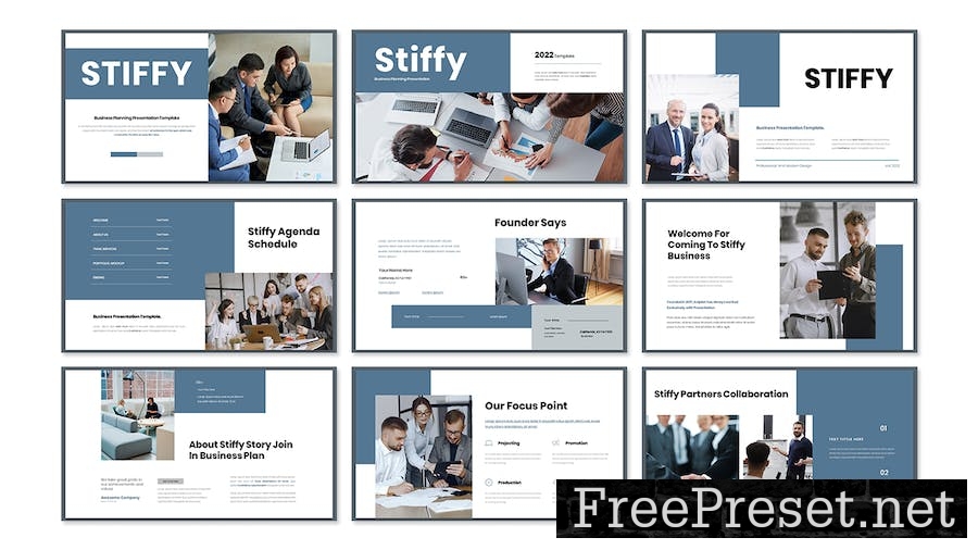 Stiffy Business Presentation Google Slide Template XWJ8EHH