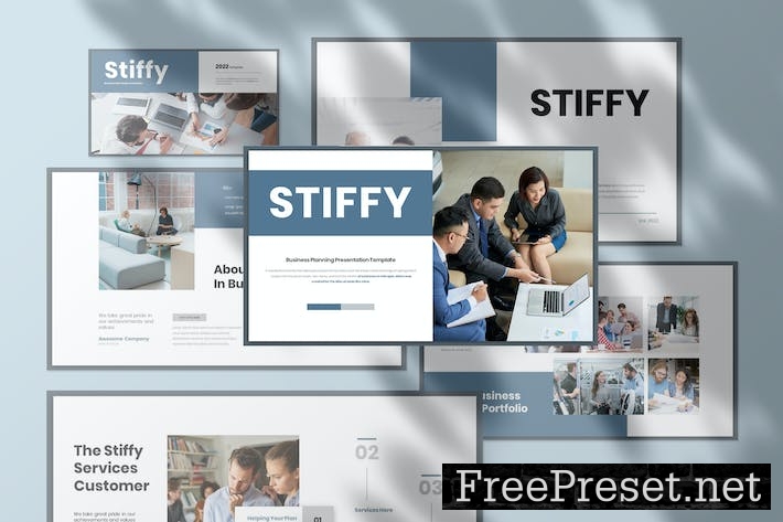 Stiffy Business Presentation Google Slide Template XWJ8EHH