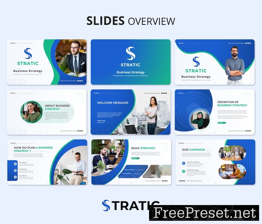 Stratic – Business Strategy PPT Presentation V7M8SLS