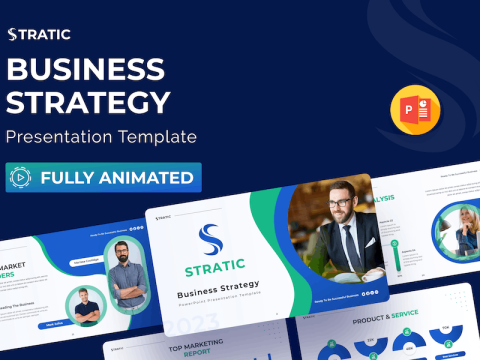 Stratic – Business Strategy PPT Presentation V7M8SLS