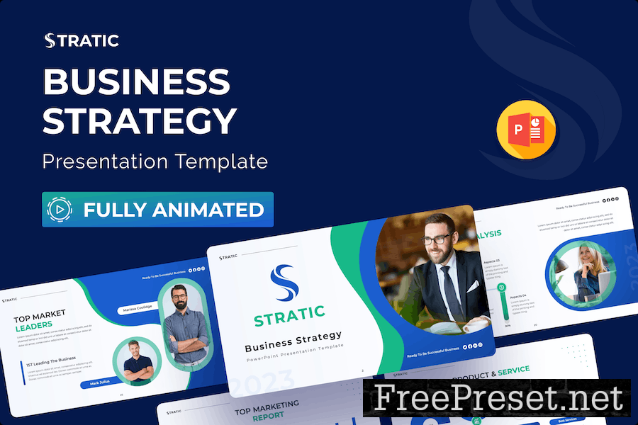 Stratic – Business Strategy PPT Presentation V7M8SLS