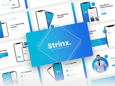 Strinx - Movie Streaming Mobile Apps Keynote VM9N9N6