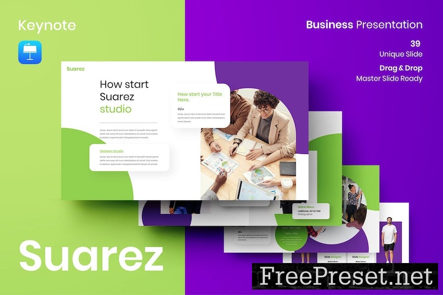 Suarez – Business Keynote Template 9NK6Y6F