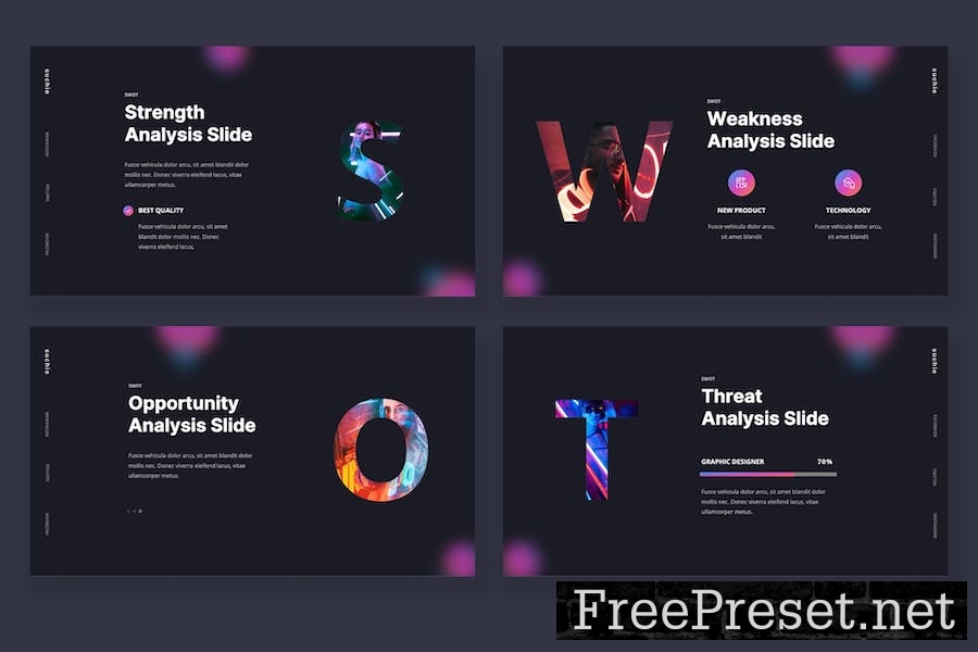 Suchie - Dark Gradient Theme Keynote Template X35SA2U