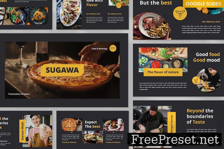 Sugawa Restaurant Google Slides ACXYPW3
