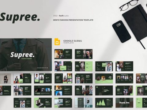 Supree - Men's Fashion Google Slides Template CV2AQJJ