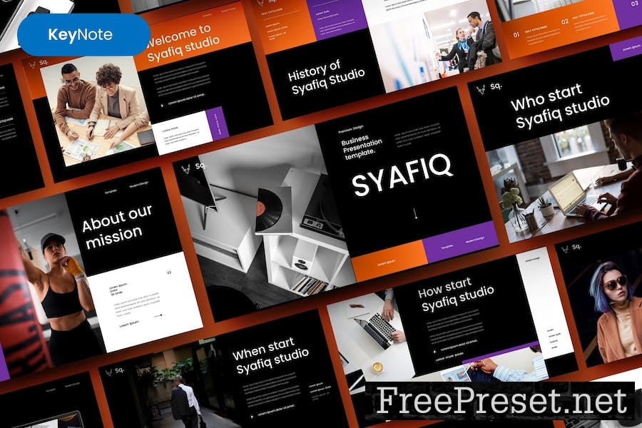 Syafiq – Business Keynote Template X77TCZC