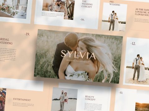 Sylvia - Google Slides Wedding Template RU6VQYS