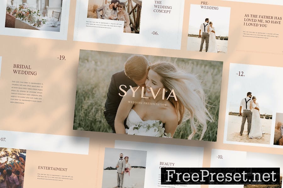Sylvia - Google Slides Wedding Template RU6VQYS