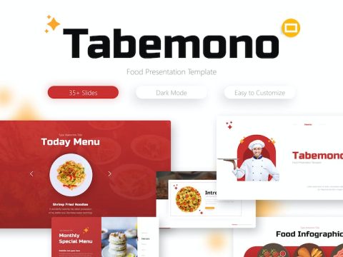 Tabemono Food Professional Google Slides Template N9HUZRX