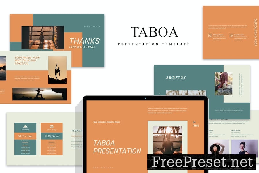 Taboa : Yoga Instructure Keynote Template 5SYXCDW