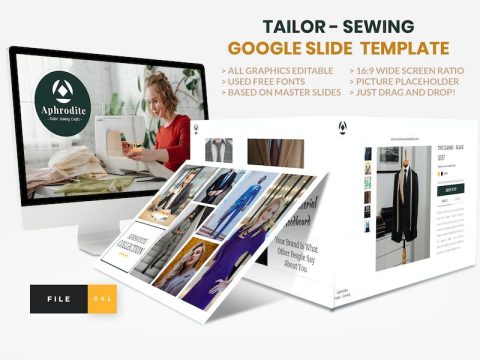 Tailor - Sewing Fashion Craft Google Slide P7WTGZP