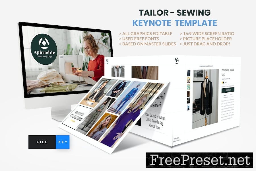 Tailor - Sewing Fashion Craft Keynote Template BFNVCC7