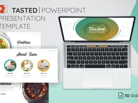 Tasted - Powerpoint Presentation Template 34JYQ5D