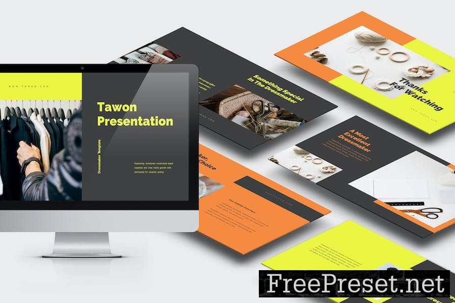 Tawon : Dressmaker Google Slides Template MAJJJYF