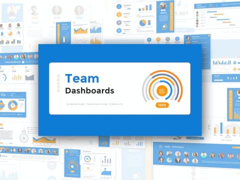 Team Dashboards Powerpoint Presentation Template DRJZJUK