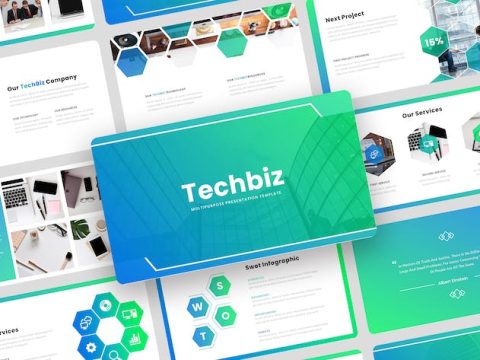 Techbiz - Multipurpose Business Keynote Template HUERET8