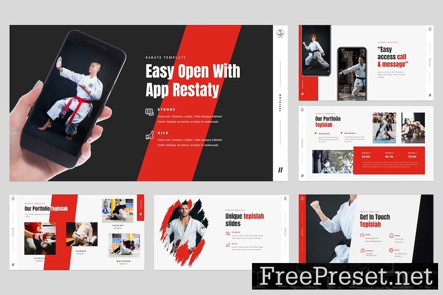 Tepislah - Karate & Martial Art Keynote Template NECMH4Z