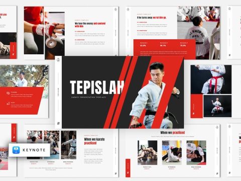 Tepislah - Karate & Martial Art Keynote Template NECMH4Z