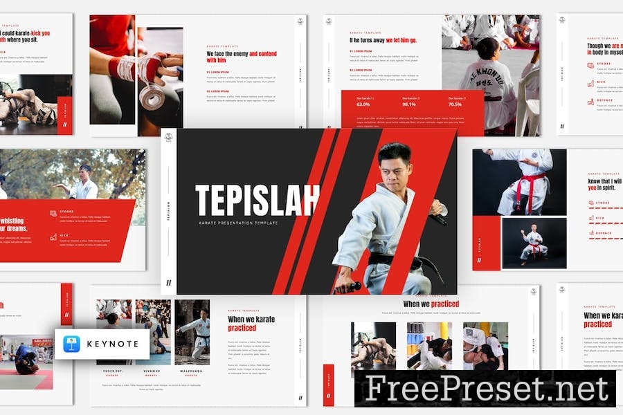 Tepislah - Karate & Martial Art Keynote Template NECMH4Z