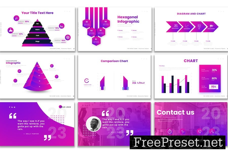 The Secret Slides Modern Presentation Template C84CHXC