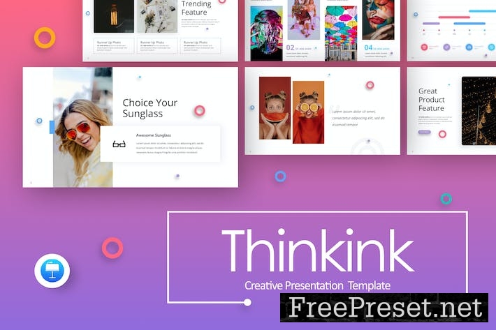 Thinkink Purple Creative Multipurpose Keynote 8CG43D5