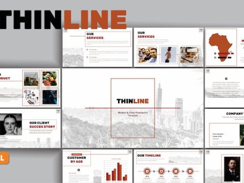 THINLINE Digital Business Profile Template GSL 002 K753MGH