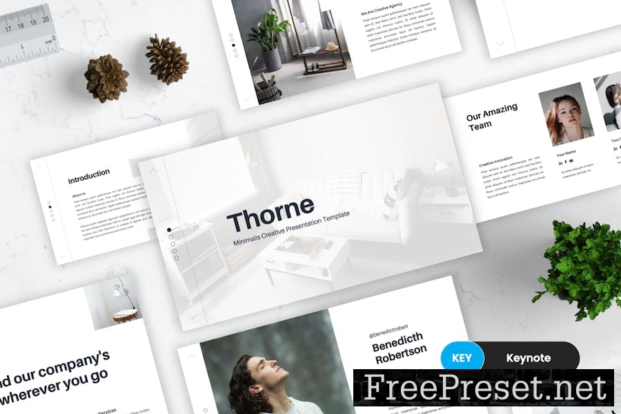 Thorne – Minimal Keynote Template 3T3967M