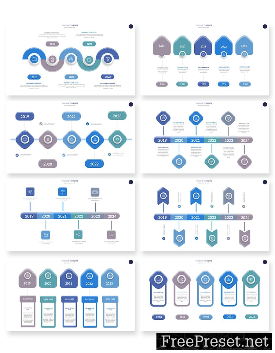 Timeline Keynote Templates R6MR3LP