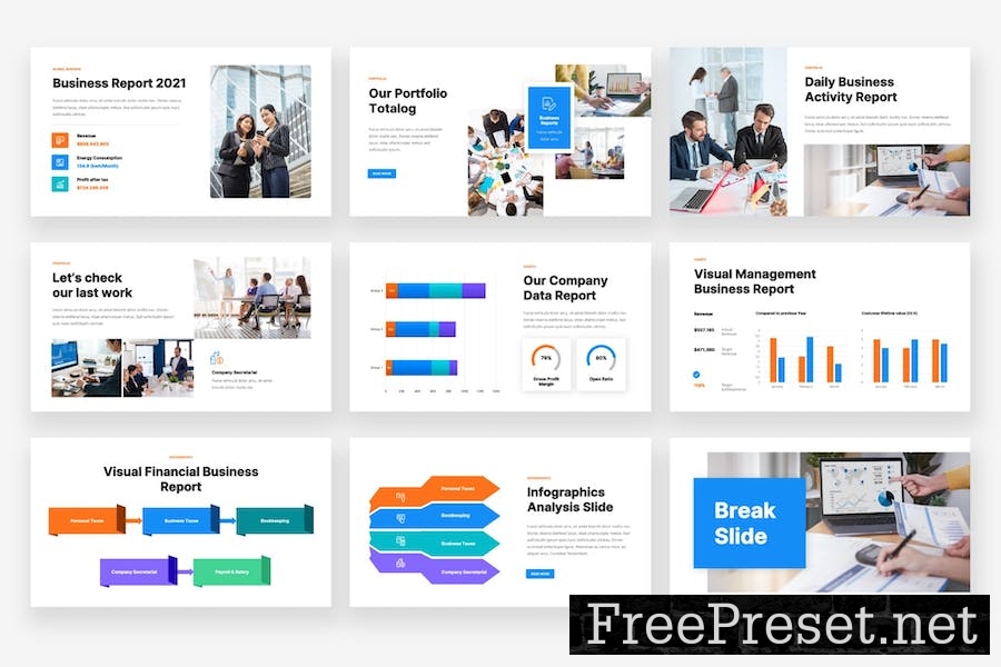 Totalog - Business Report Powerpoint Template 6JBUKZM