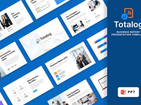 Totalog - Business Report Powerpoint Template 6JBUKZM