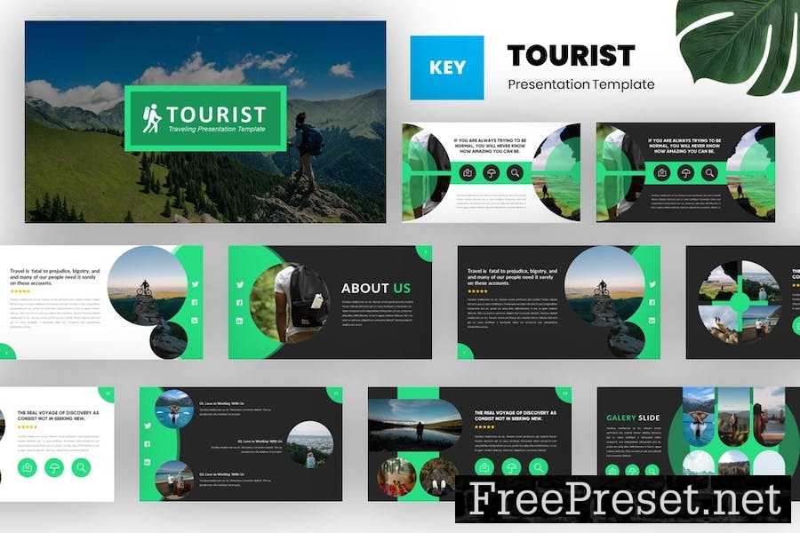 Tourist - Adventure Keynote Template X6RC8QW