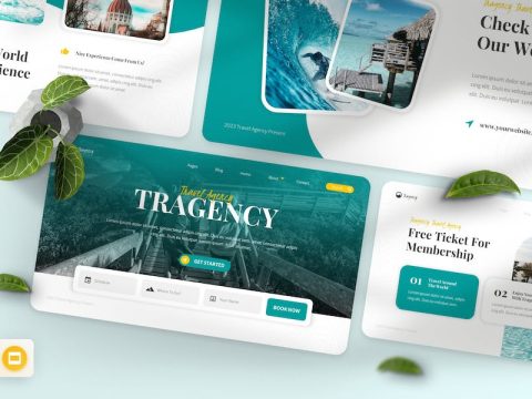 Tragency - Travel Agency Google Slides template DXVSCMS