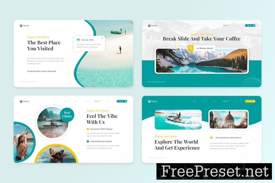 Tragency - Travel Agency Keynote template JBFVZ82