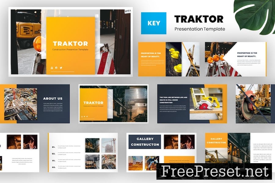 Traktor - Construction Keynote Template W7E7NAM