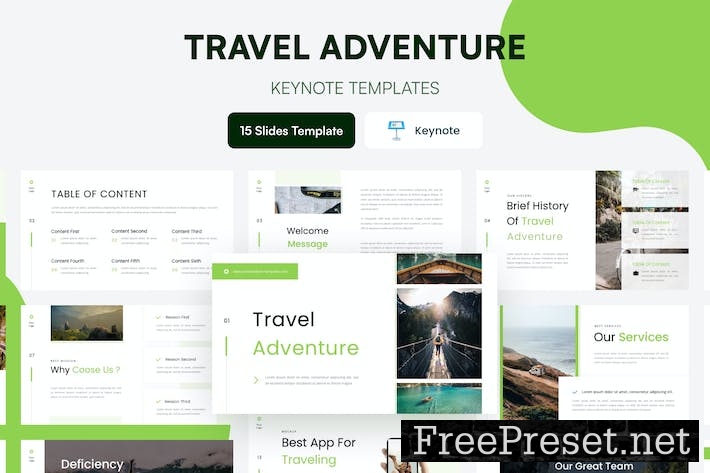 Travel Adventure Presentation Template Keynote GMVNEFT