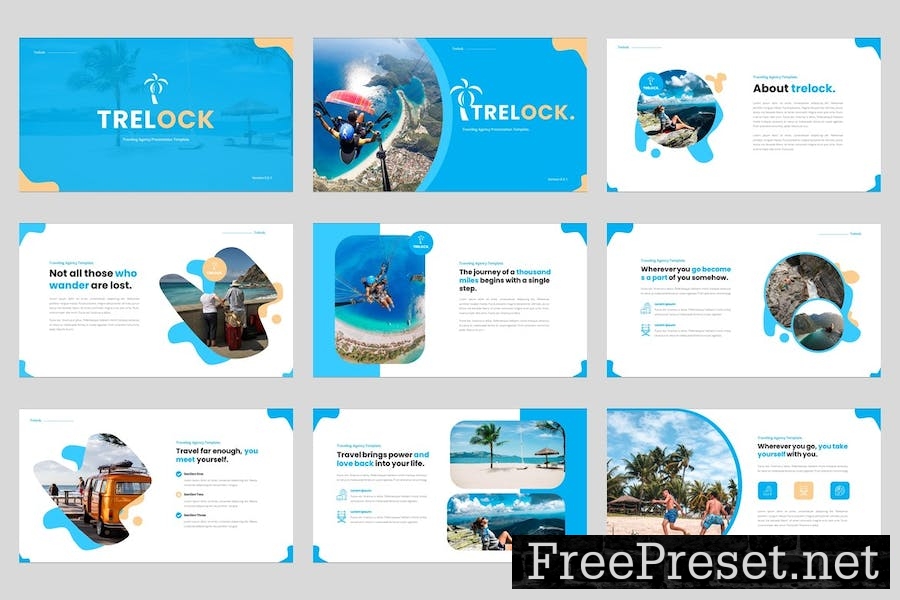 Trelock - Traveling & Adventure Keynote Template 4N6LL3D