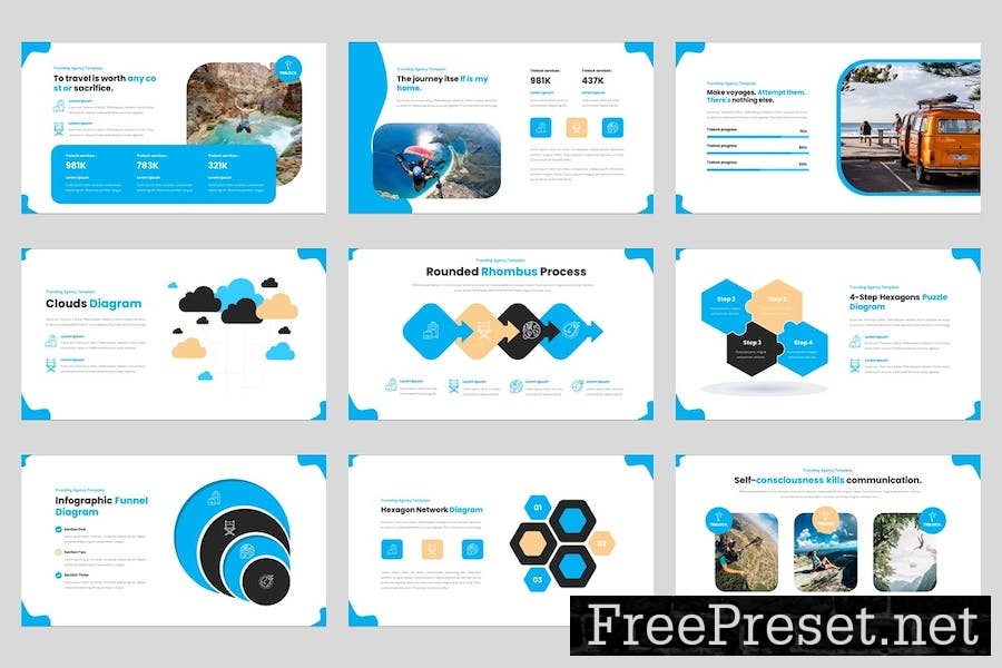 Trelock Traveling & Adventure Powerpoint Template VEUJVZW