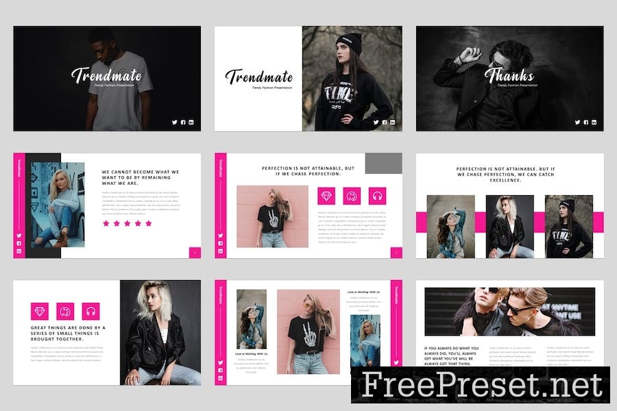 Trendmate - Fashion Trendy Keynote Template WBTRVVE