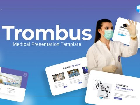 Trombus Blue Modern Medical Keynote LBCN5QR