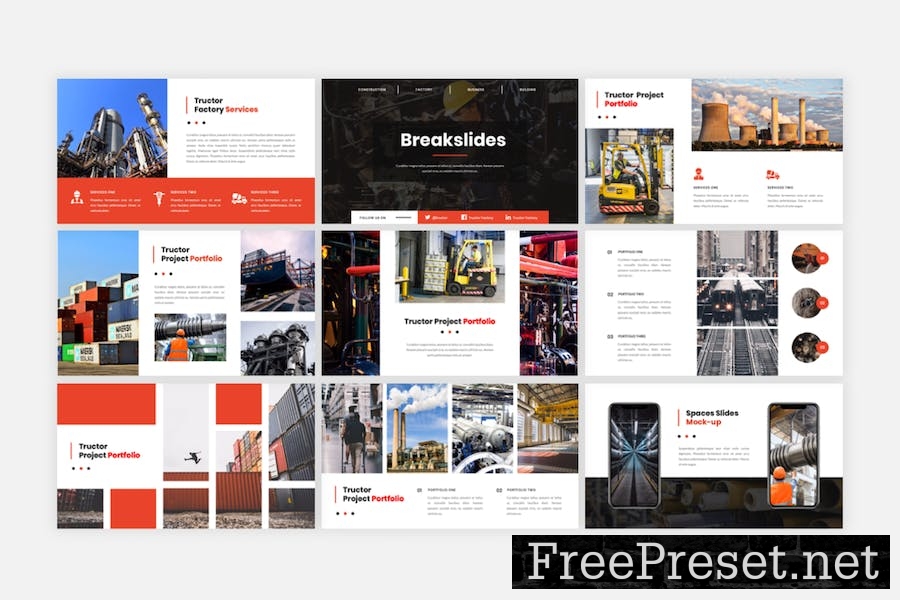 Tructor – Industrial Factory Keynote Template QAFEDKK