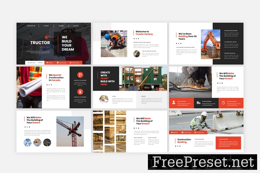 Tructor – Industrial Factory Keynote Template QAFEDKK