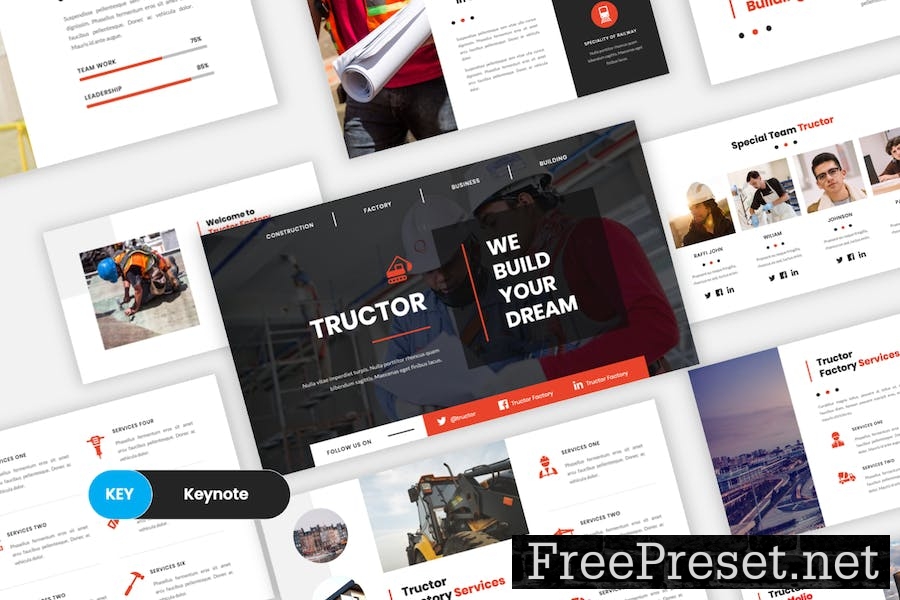 Tructor – Industrial Factory Keynote Template QAFEDKK