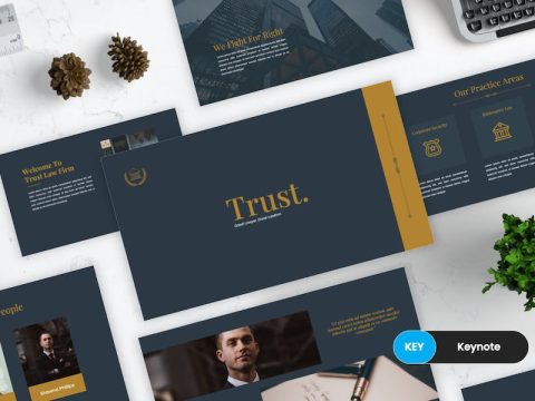 Trust - Lawyer Keynote Template 3786C9S